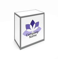 Impression numérique R° d'un comptoir modulaire 965 x ht 950 m/m