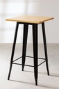 Table haute Stylix en Bois - Métal noir